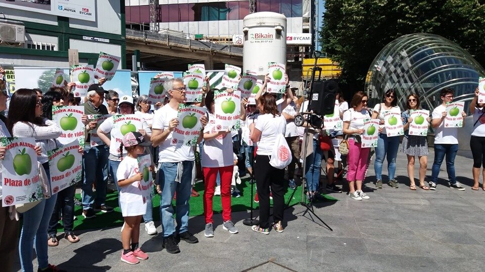 Acciones en Bilbao contra la renovación del contrato de la plaza de toros