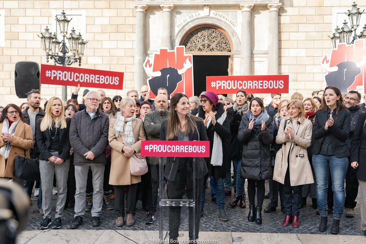 Lanzamiento de plataforma contra los correbous en Cataluña